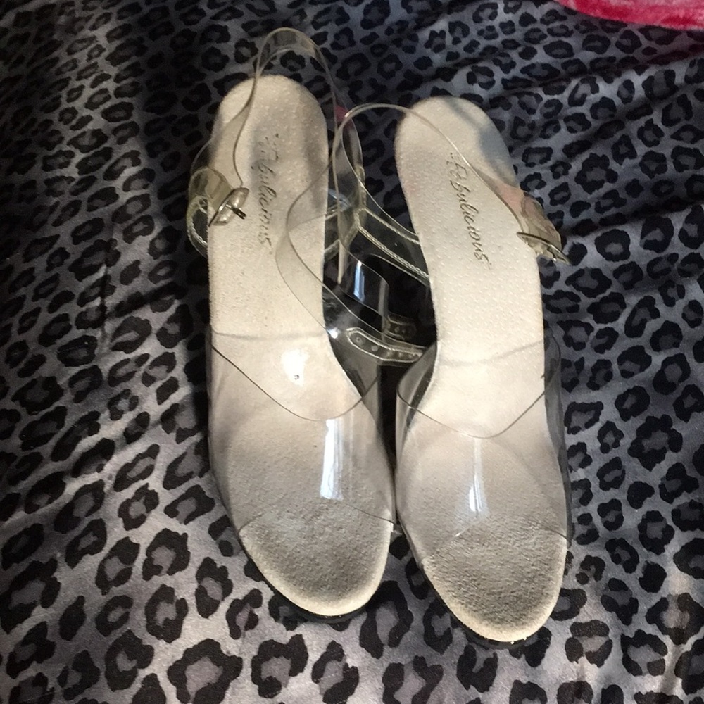 Clear heels